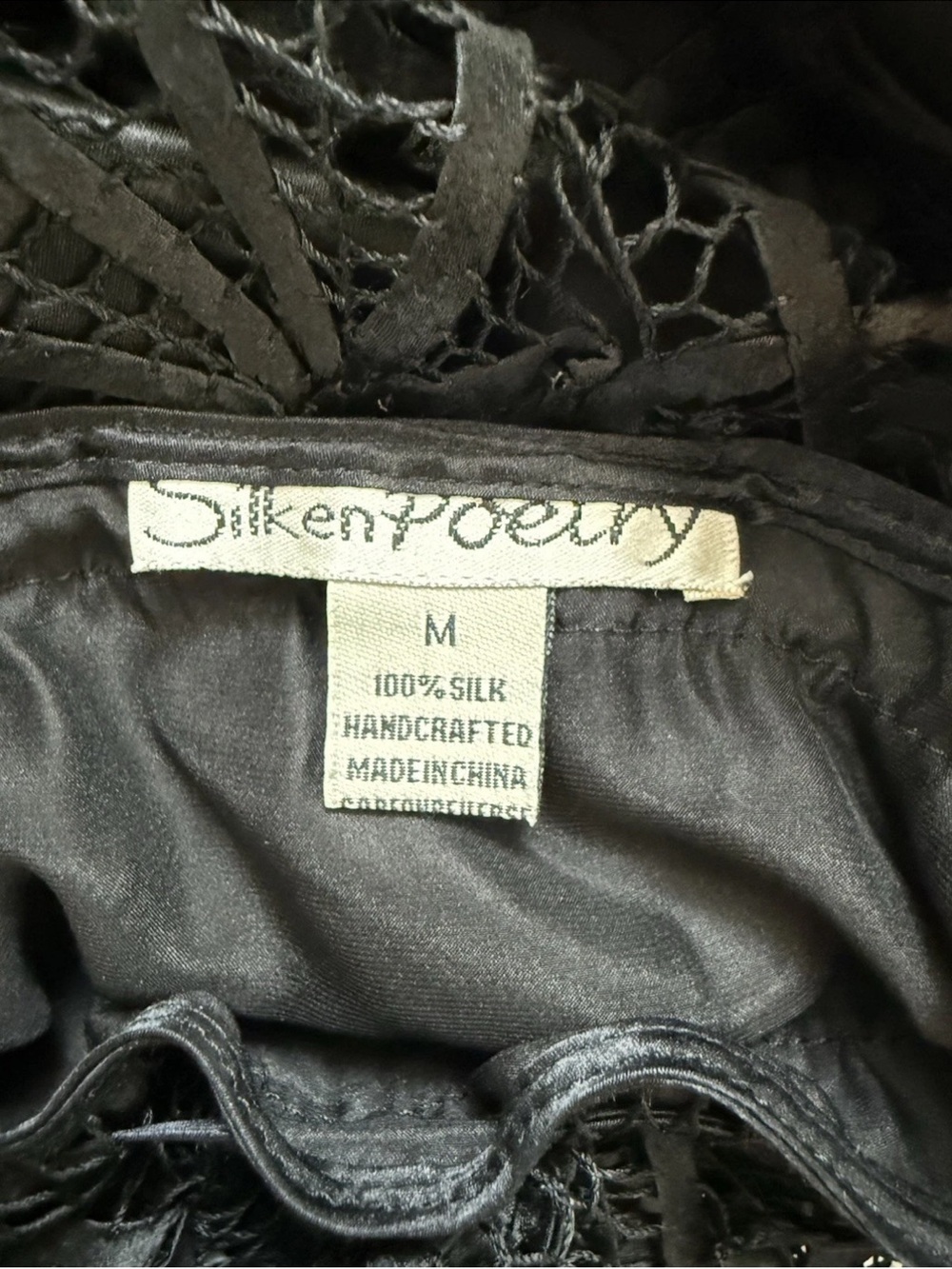 Silken Poetry Black Lace Maxi Skirt - size Medium Romantic Goth - Picture 5 of 5